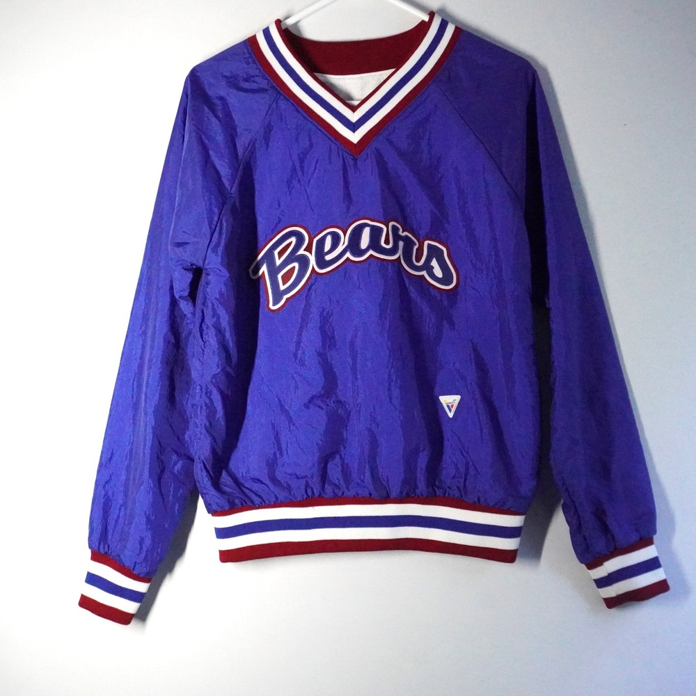 Vintage Bears Pullover Varsity Spirit Fashion 90s Nylon Jacket Womens Small S